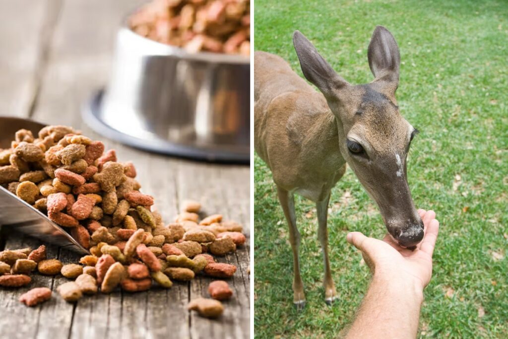 can deers eat dog food