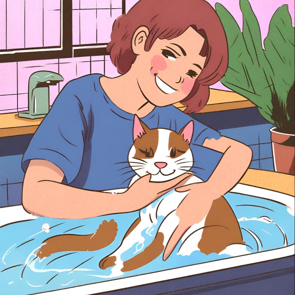 Pet bath pawsandthecity service